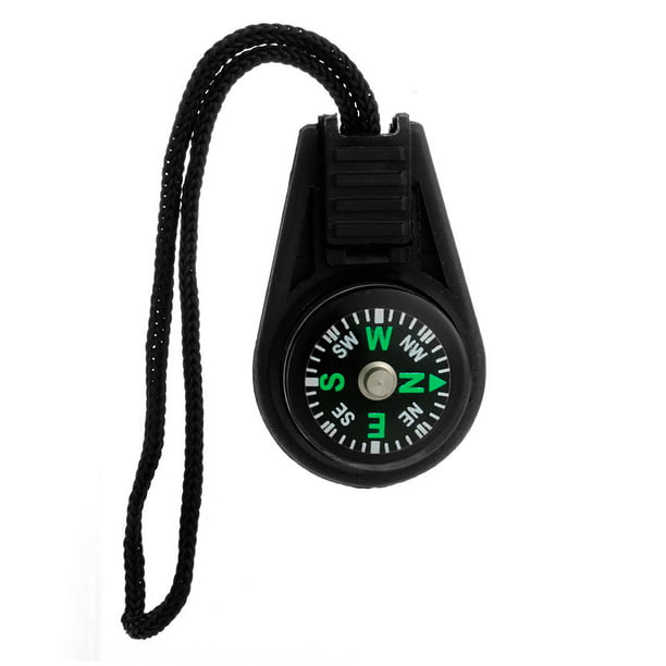 Compass Zipper Pull With Strap For Outdoor/Survival Travel Clothing/Bags 